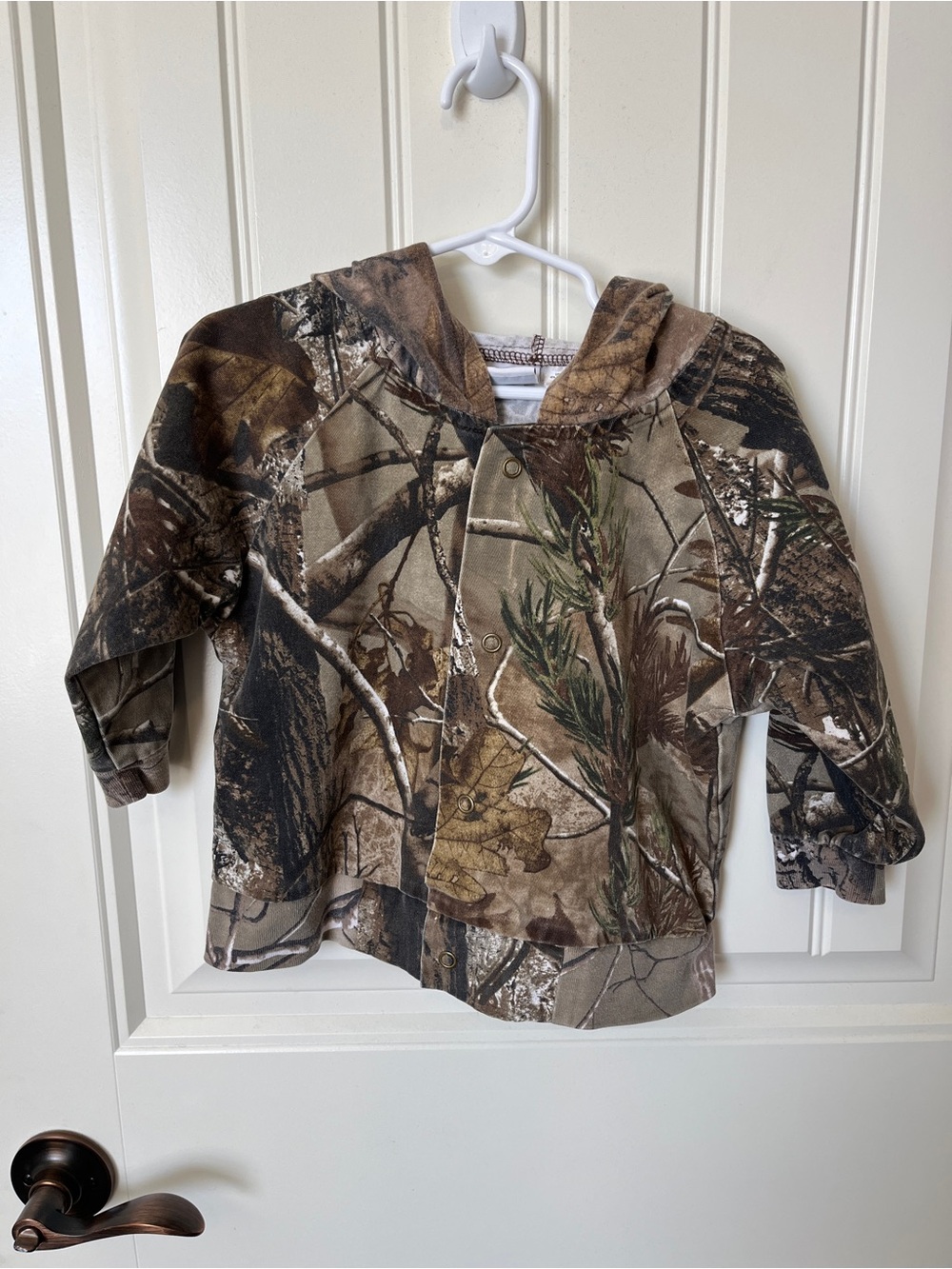 Bass Kids Brown Woodland Camo Hooded Sweatshirt